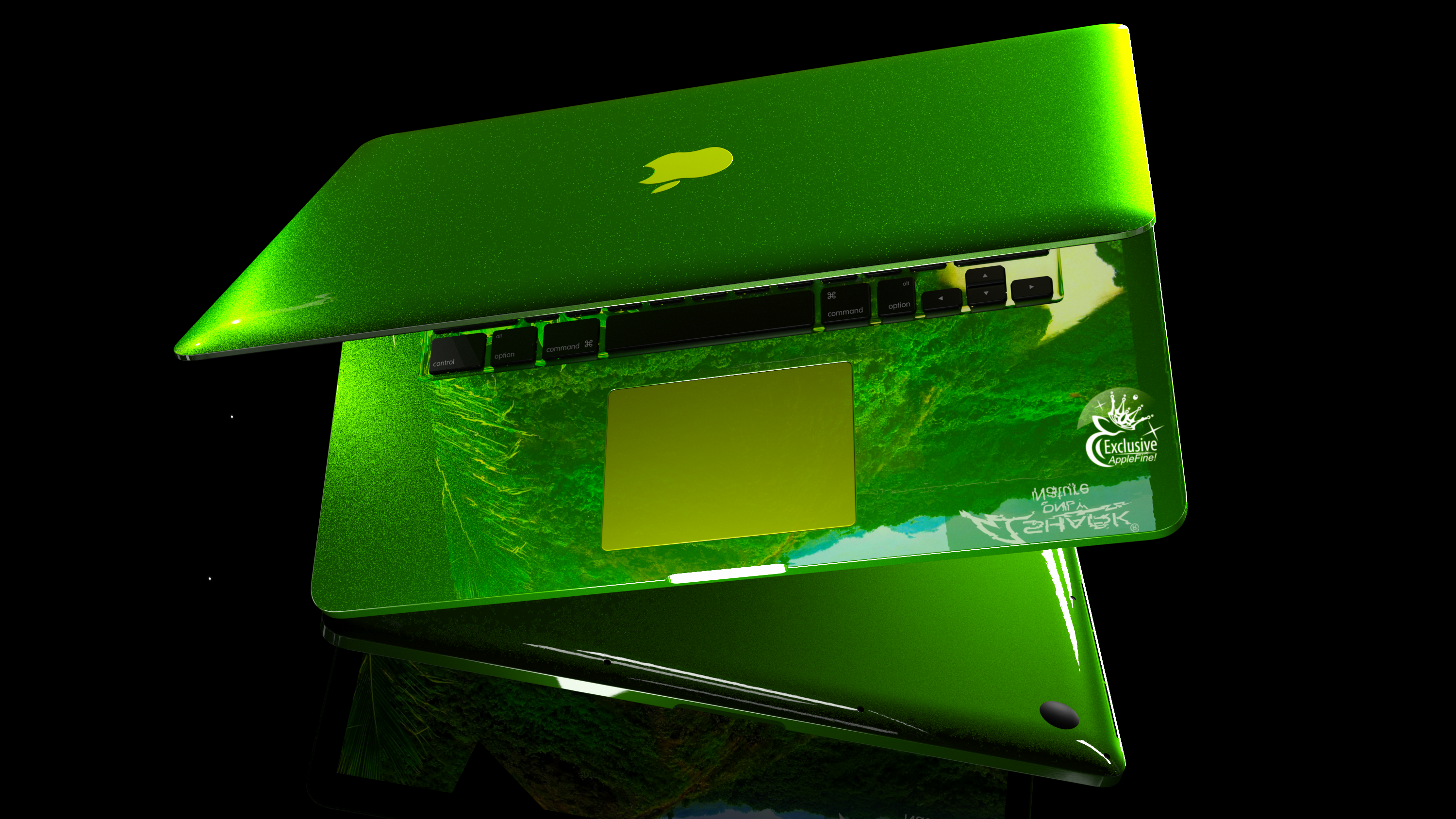 Эксклюзивный MacBook Pro Green Nature Top